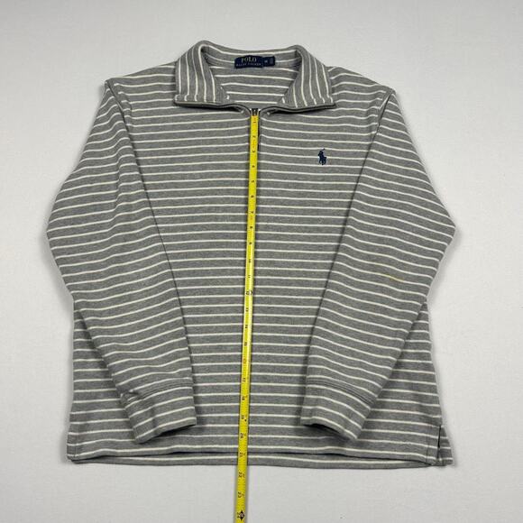 Polo Ralph Lauren Grey and White Quarter Zip - Picture 5 of 7